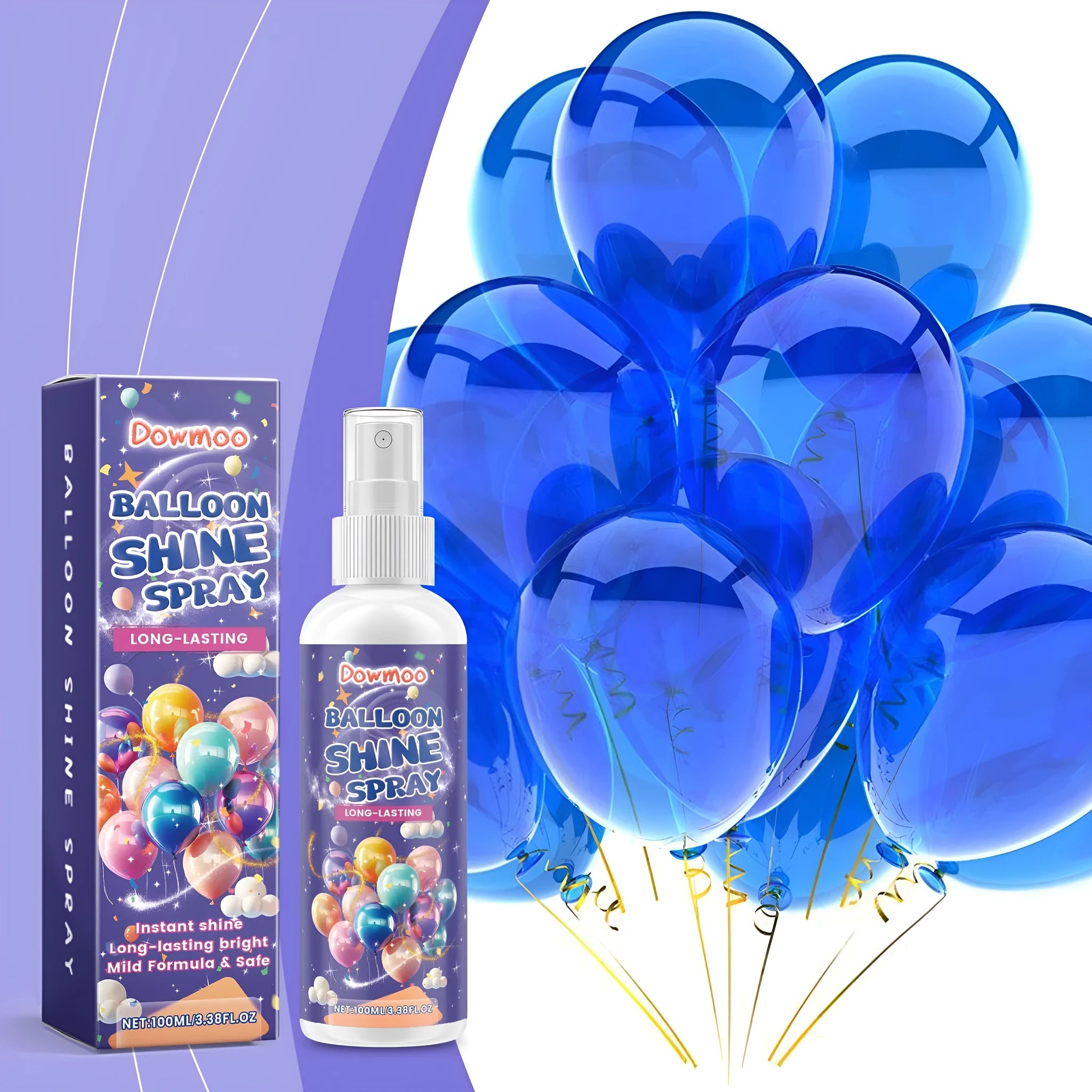 100ml balloon surface texture spray bottle for creating lustrous finish on party balloons