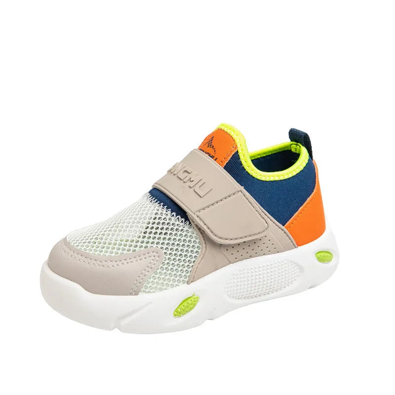 Boys slip-on lightweight soft sole breathable shoes in colour options with rubber sole and PU upper