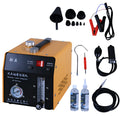 Automobile smoke leak detector with metal body and 301PLUS flowmeter with pressure strap for car air conditioning and vacuum leak testing