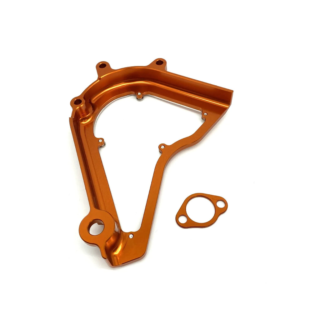 KTM motorcycle chain cover replacement part for Duke 250 390 models in black or orange