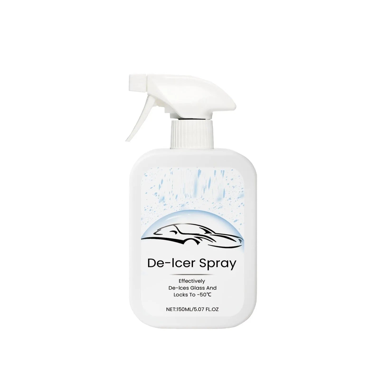 150ml car windshield defrost anti-icing spray bottle for winter snow removal and ice melting