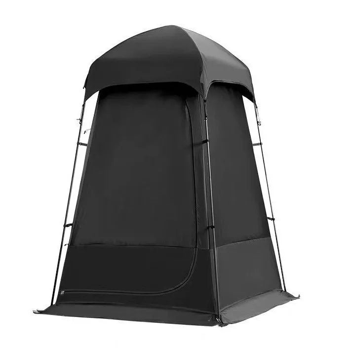 Outdoor single shower dressing camping tent, 140x140x230cm, double-sheet roof tent, Army Green or Brown