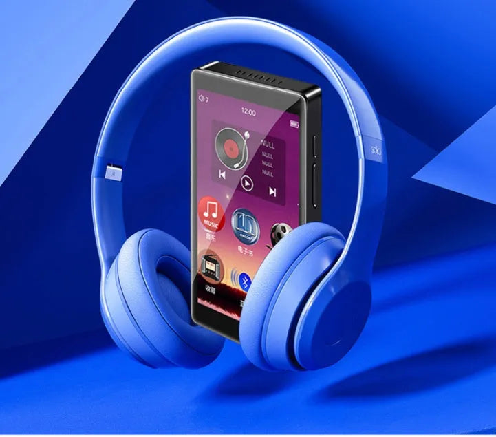 Black Ruizu H1 portable media player with 4-inch touch screen showing its menu interface.