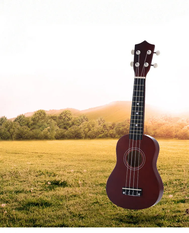 Junning 21 inch children's beginner ukulele in six colour options with cowhide box