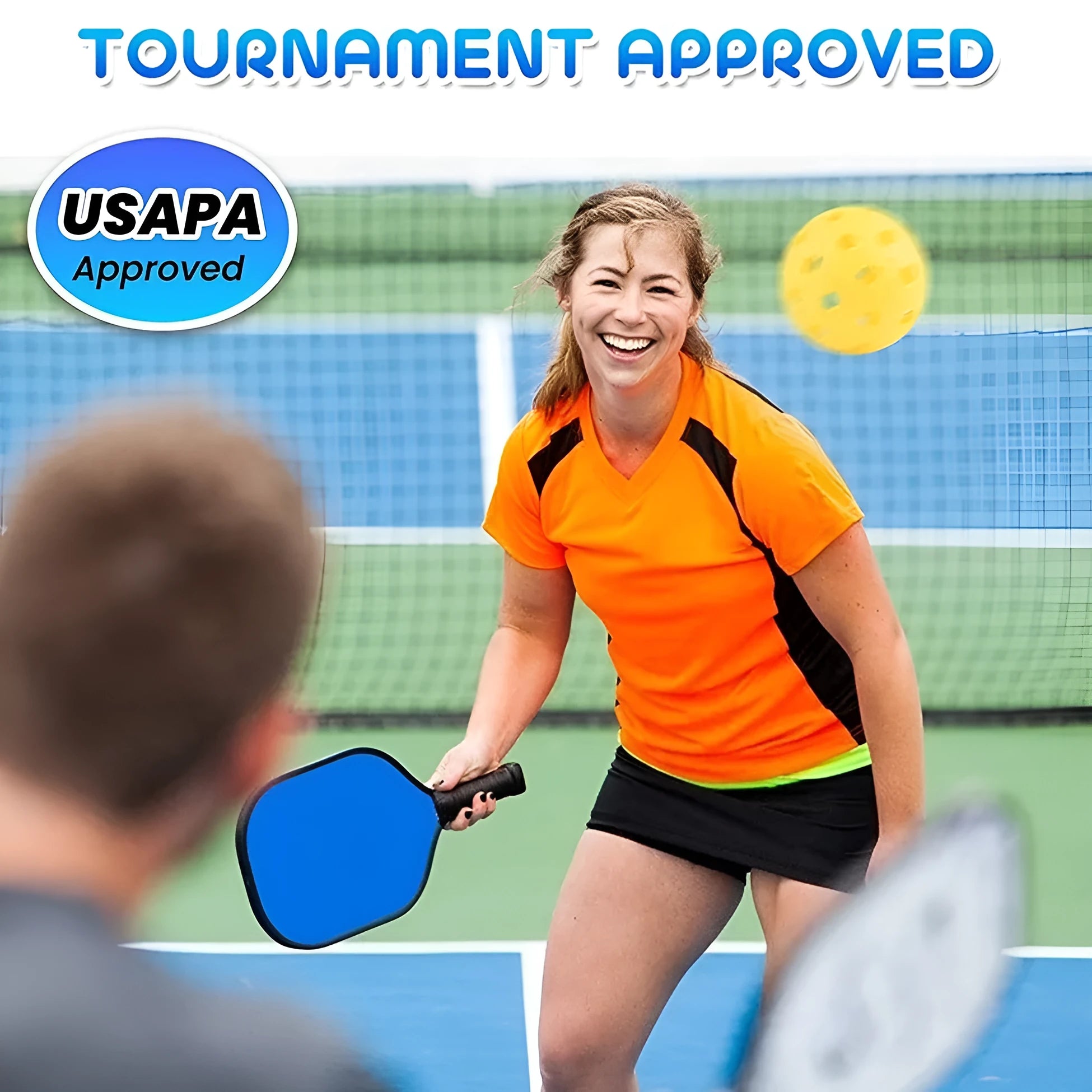 Poplar Peak wooden table tennis and pickleball racket for adult training.