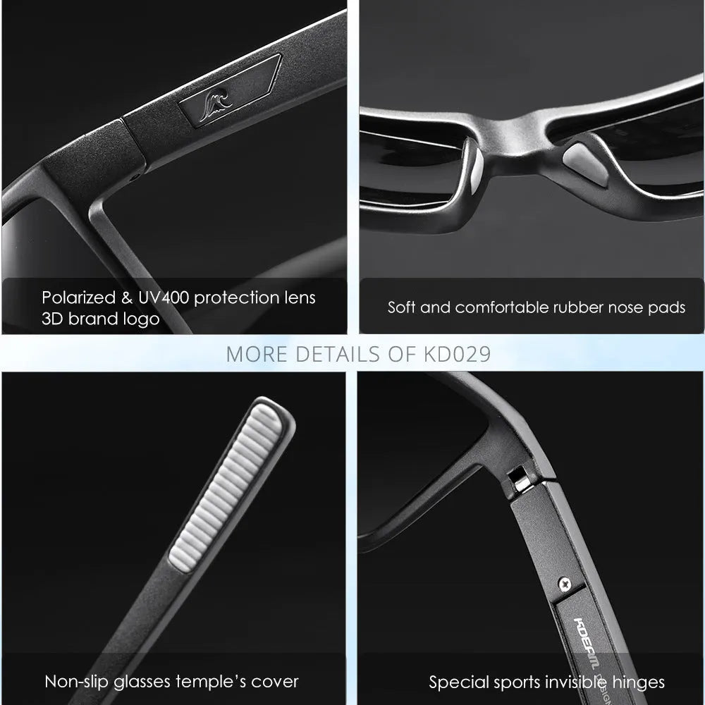Sports fishing glasses with silicone nose pad in C1 colour, ring and quadrilateral design