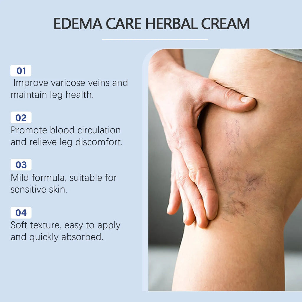 20g tube of herbal leg care cream with black grass seeds and horse chestnut ingredients