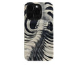 Retro art niche hard phone case for iPhone with scratch-resistant glossy finish