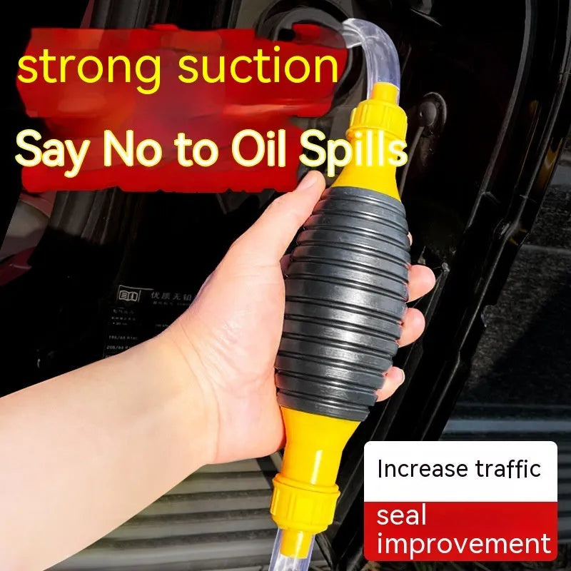 Car manual oil suction pipe set showing flexible tubing for emergency fluid extraction