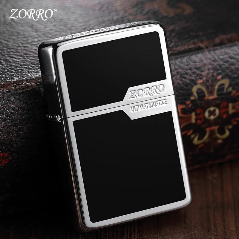 Titanium Color Block kerosene lighter with copper shell and wire drawing finish