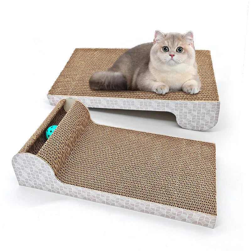 Large corrugated paper cat scratch board in foreign trade slippers style for indoor cats
