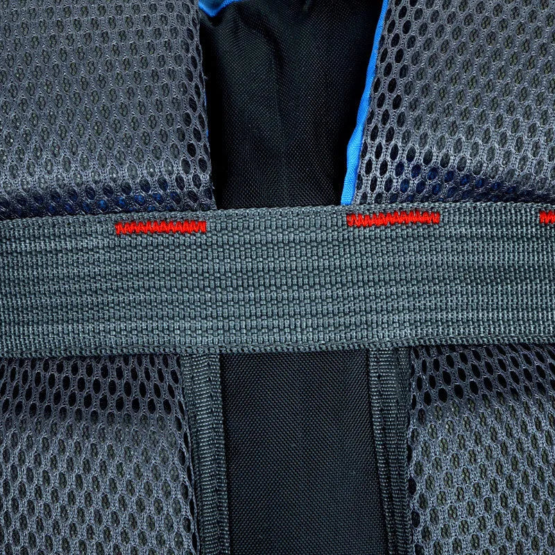 Large outdoor travel backpack in Oxford cloth with dual straps and multiple pockets