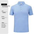 High-end workwear polo shirt in solid colour cotton-polyester blend short sleeve summer regular fit pullover