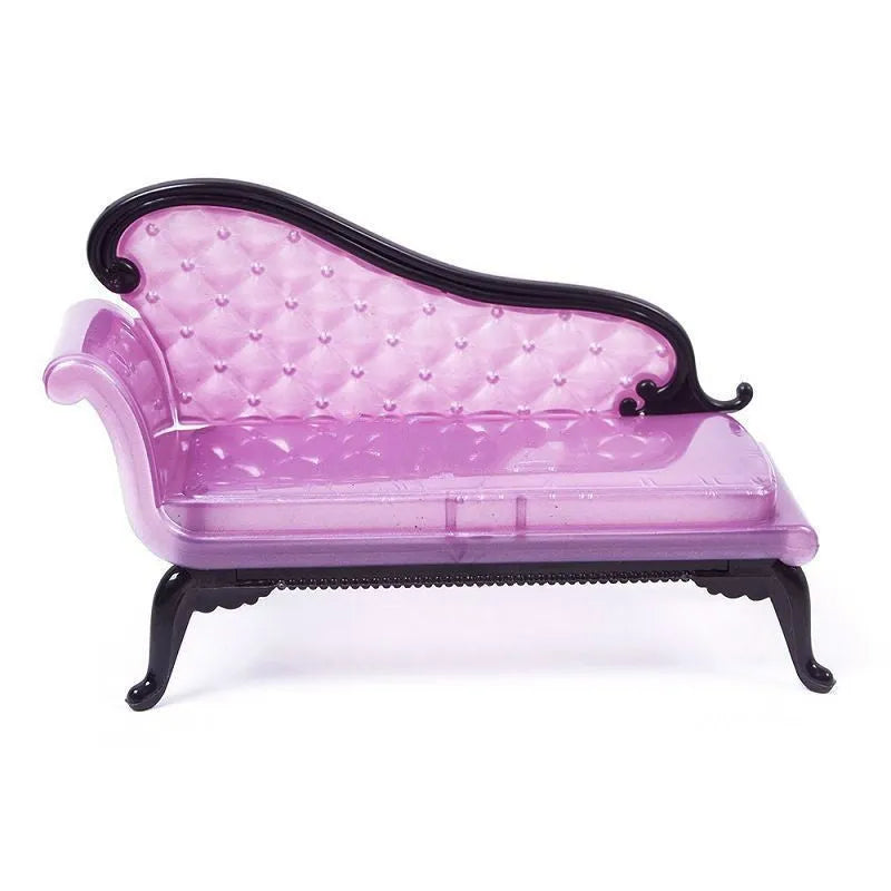 Plastic doll sofa for doll house furniture, lightweight children's toy couch accessory, no dolls included