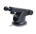 Universal car phone bracket with telescopic arm on vehicle dashboard