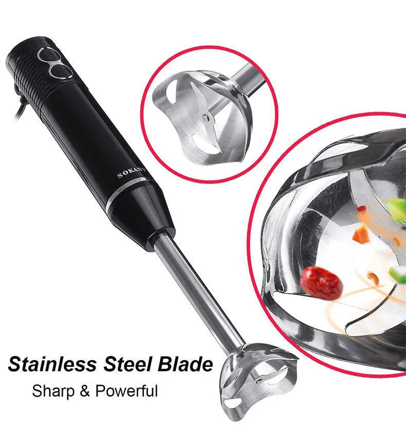 Multi functional 300W black electric juicer blender mixer for kitchen use with EU plug