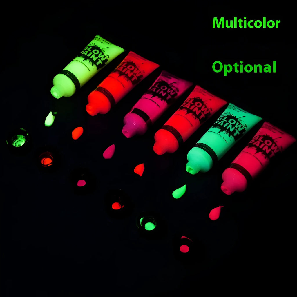 25ml squeezable tube of neon face and body paint in assorted colours.