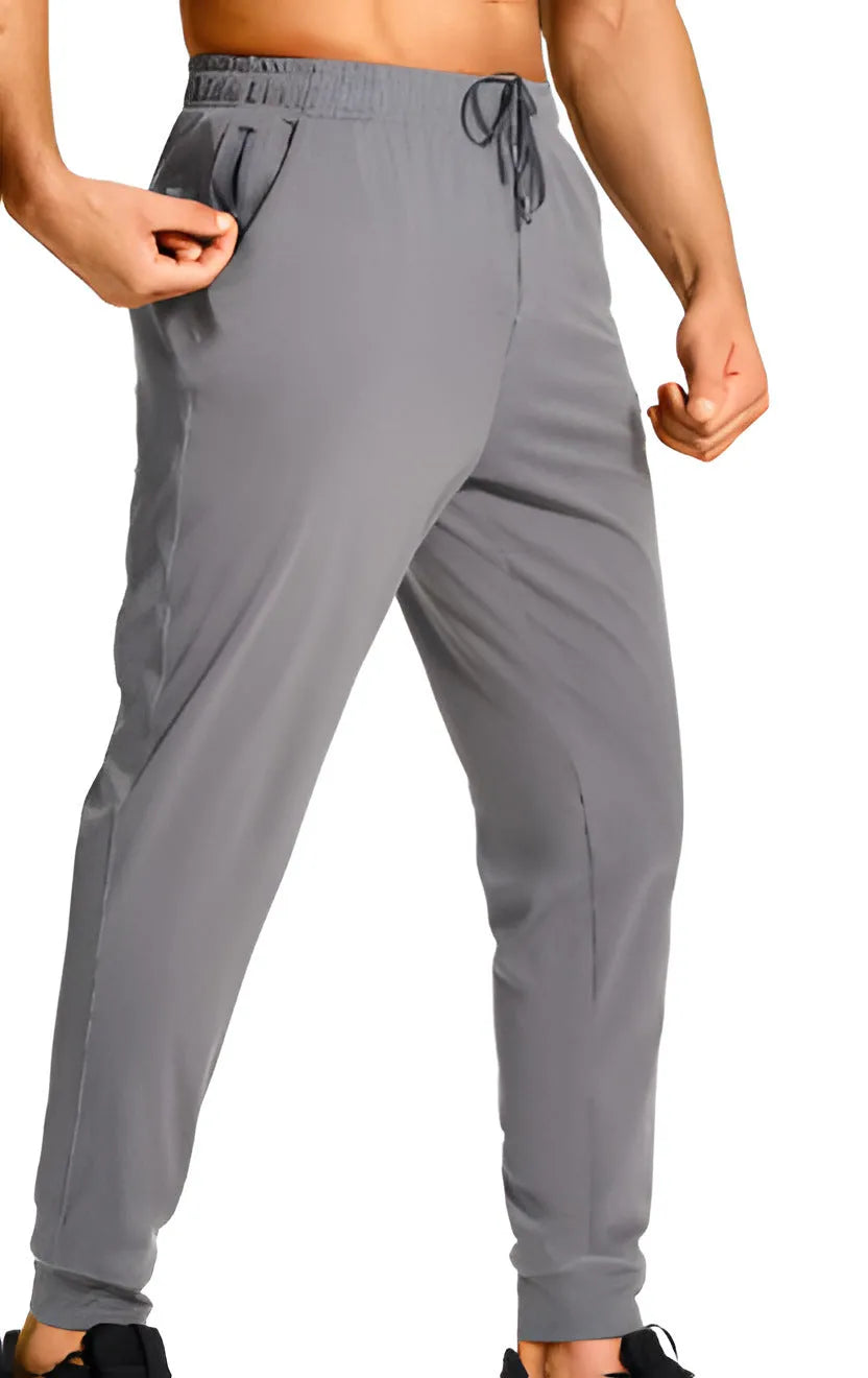 Men's loose fit casual trousers in solid colour options with size range XS to 4XL