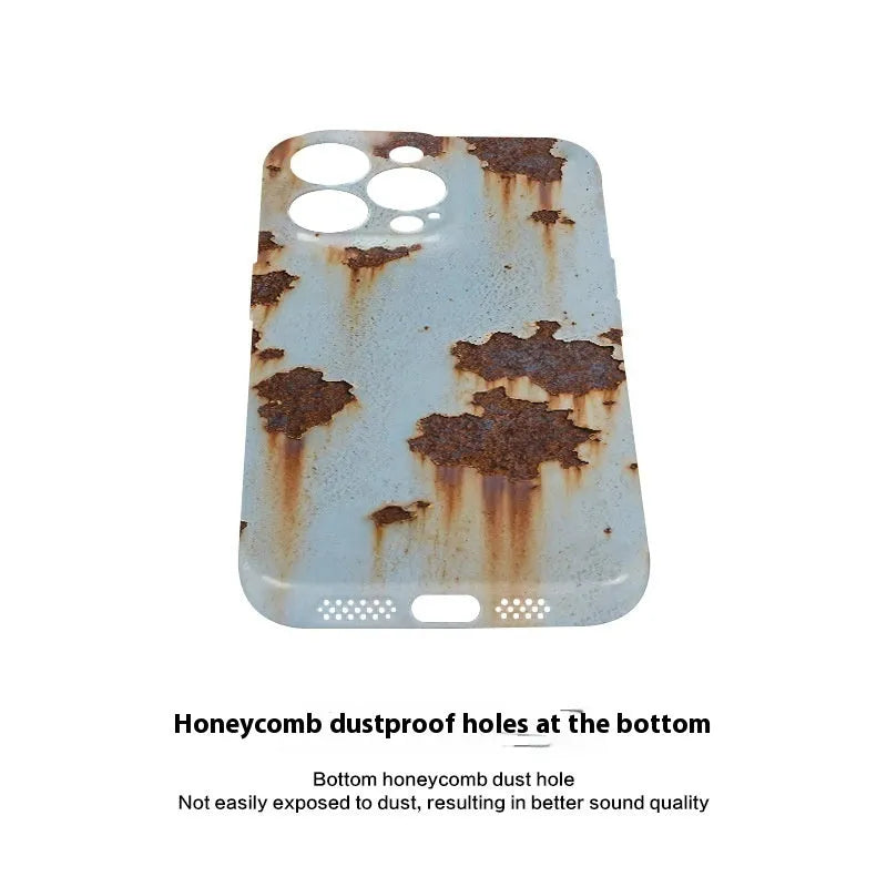 Rust Spot phone case for iPhone 16 Pro hard shell soft shell with heat dissipation and drop resistance