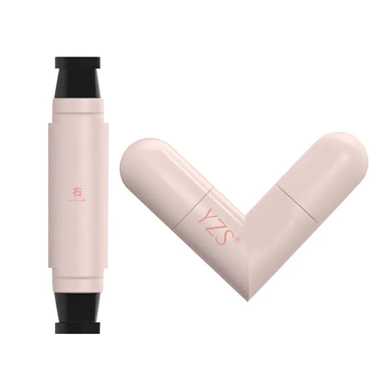Double-headed eyeliner stamp pen in black and brown shades for waterproof smudge-proof precise outline