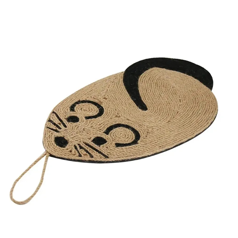 Panda design cat scratching pad with sisal surface measuring 54cm long with skid-proof bottom