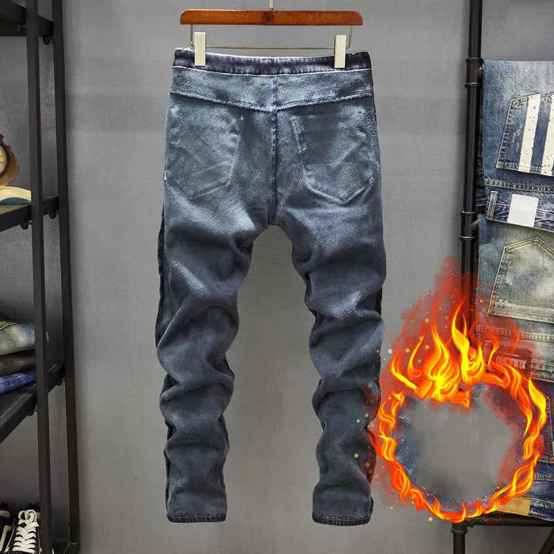 Men's slim fit skinny jeans in cotton denim with micro elasticity fabric available in dark blue and light blue