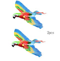 Plastic simulation bird cat toy hanging from ceiling with rotating mechanism, 25cm or 43cm variant