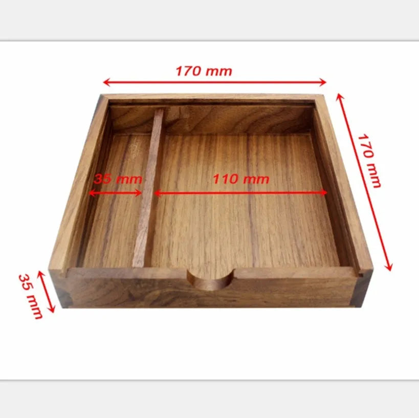 USB 3.0 wooden U disk 32GB flash drive in khaki colour with large square wooden box