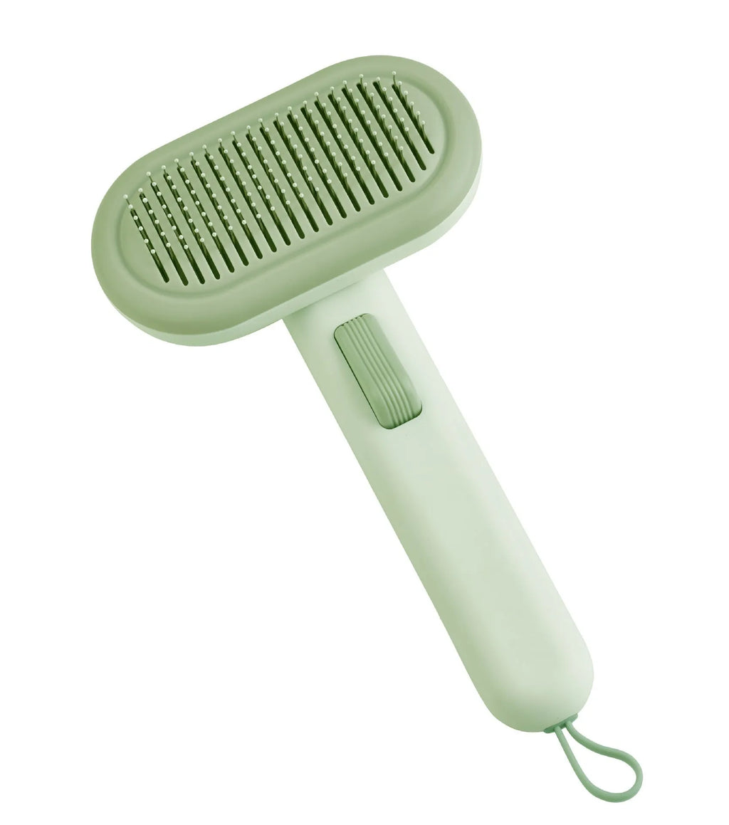 Large pet grooming comb for cats and dogs in light green, pink or light grey colour options