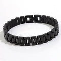 Stainless steel watch band bracelet 10mm width 22cm length electroplated finish gold colour