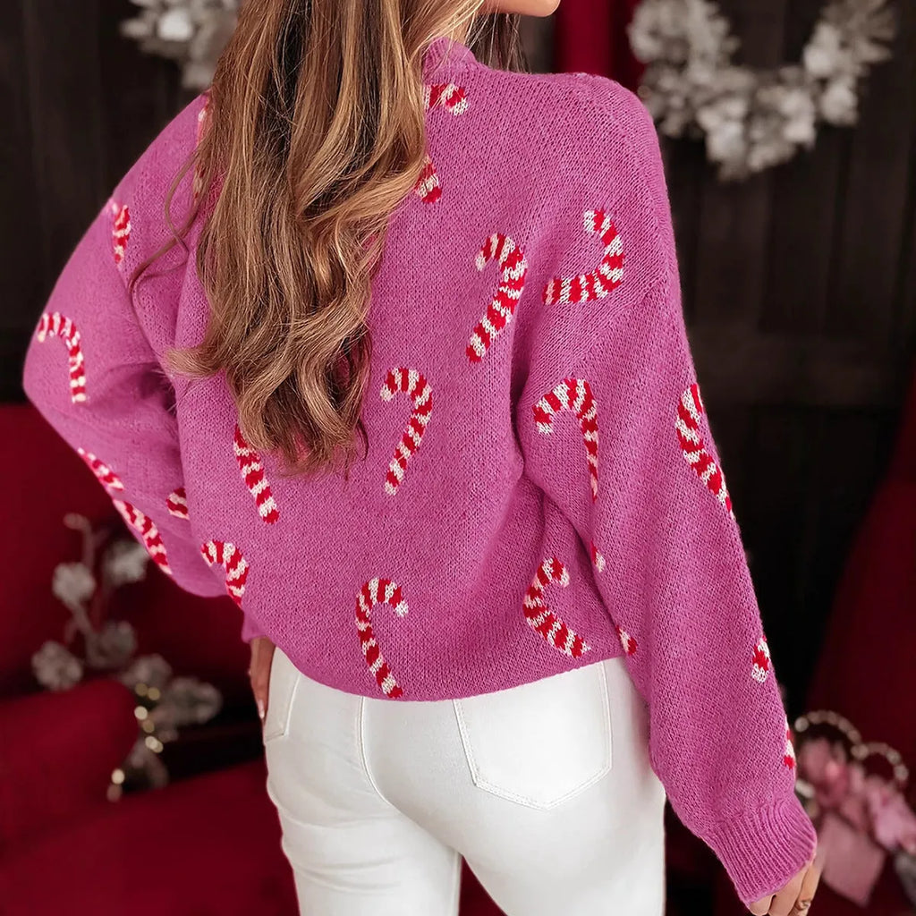 Women's casual knit long-sleeve top loose fit viscose fabric in three colours sizes S to XL
