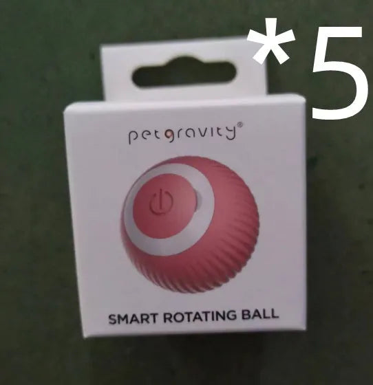 Small green plastic interactive rolling ball toy for cats with intelligent obstacle avoidance technology