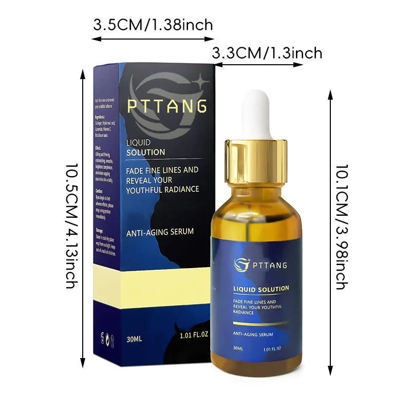 Glorious Facial Liquid moisturiser bottle measuring 10.1 cm tall with care solution for men and women