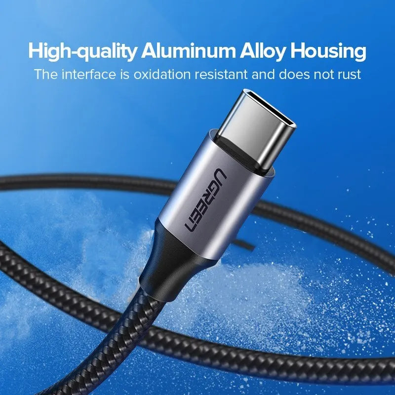Ugreen USB Type-C cable for Samsung S10 with nylon braiding and alloy connectors