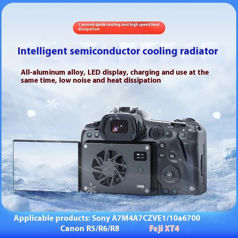 Black aluminium alloy computer CPU cooling radiator heatsink with power cord