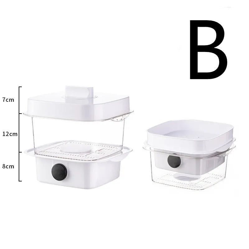 Multi-layer transparent plastic dish cover with temperature display in white colour