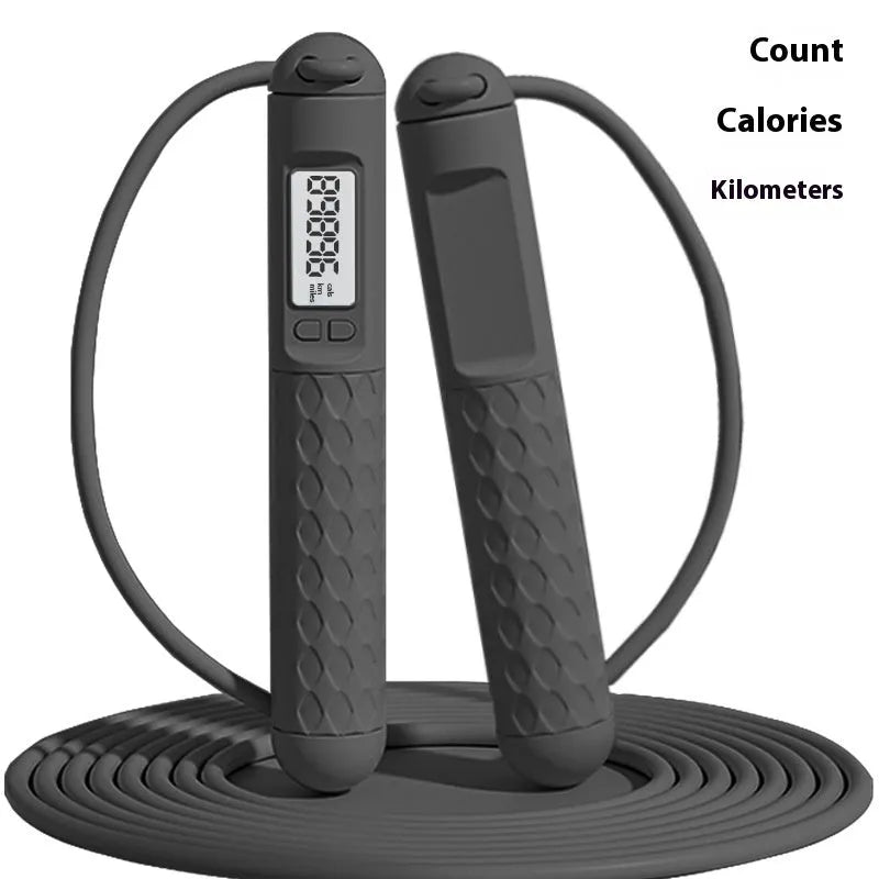 Bearings jump rope with ABS plastic handles in multiple colour options for fitness training