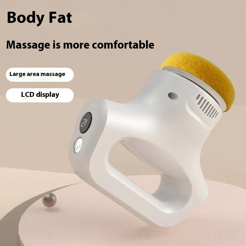 Portable body massage instrument in black, grey, pink or white with Type-C charging port