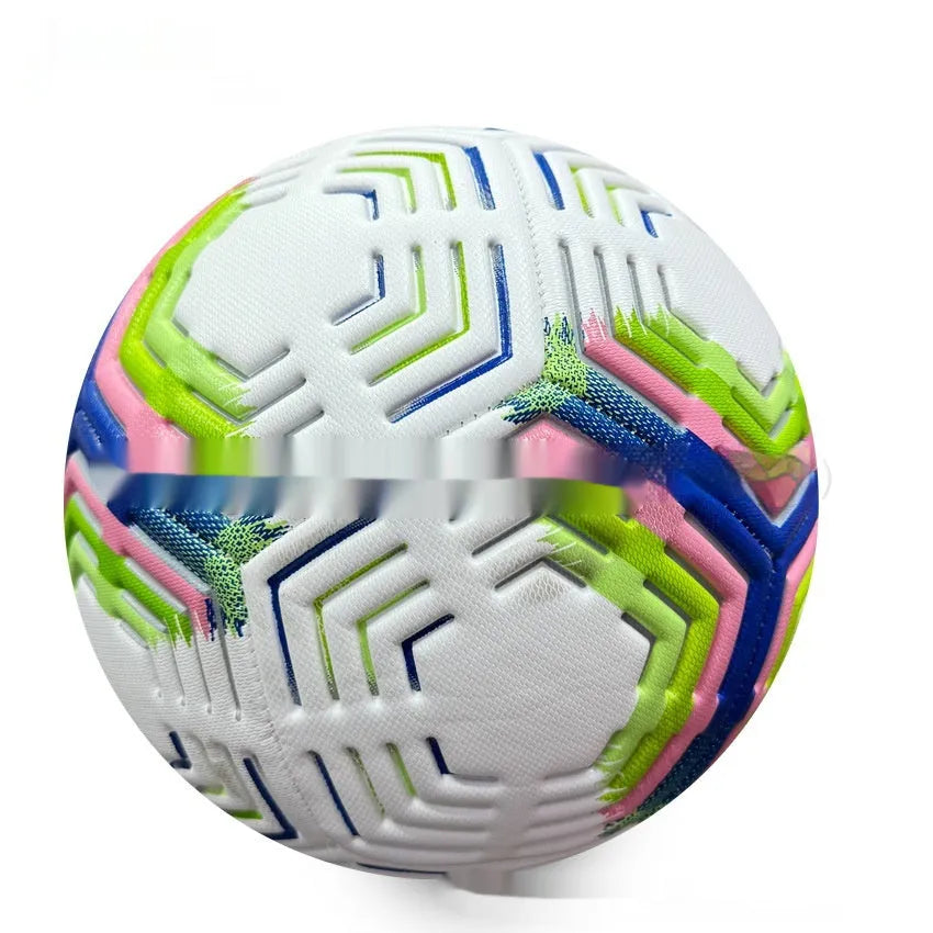 Size 5 PVC machine-seam indentation competition football in one of two colour style options.