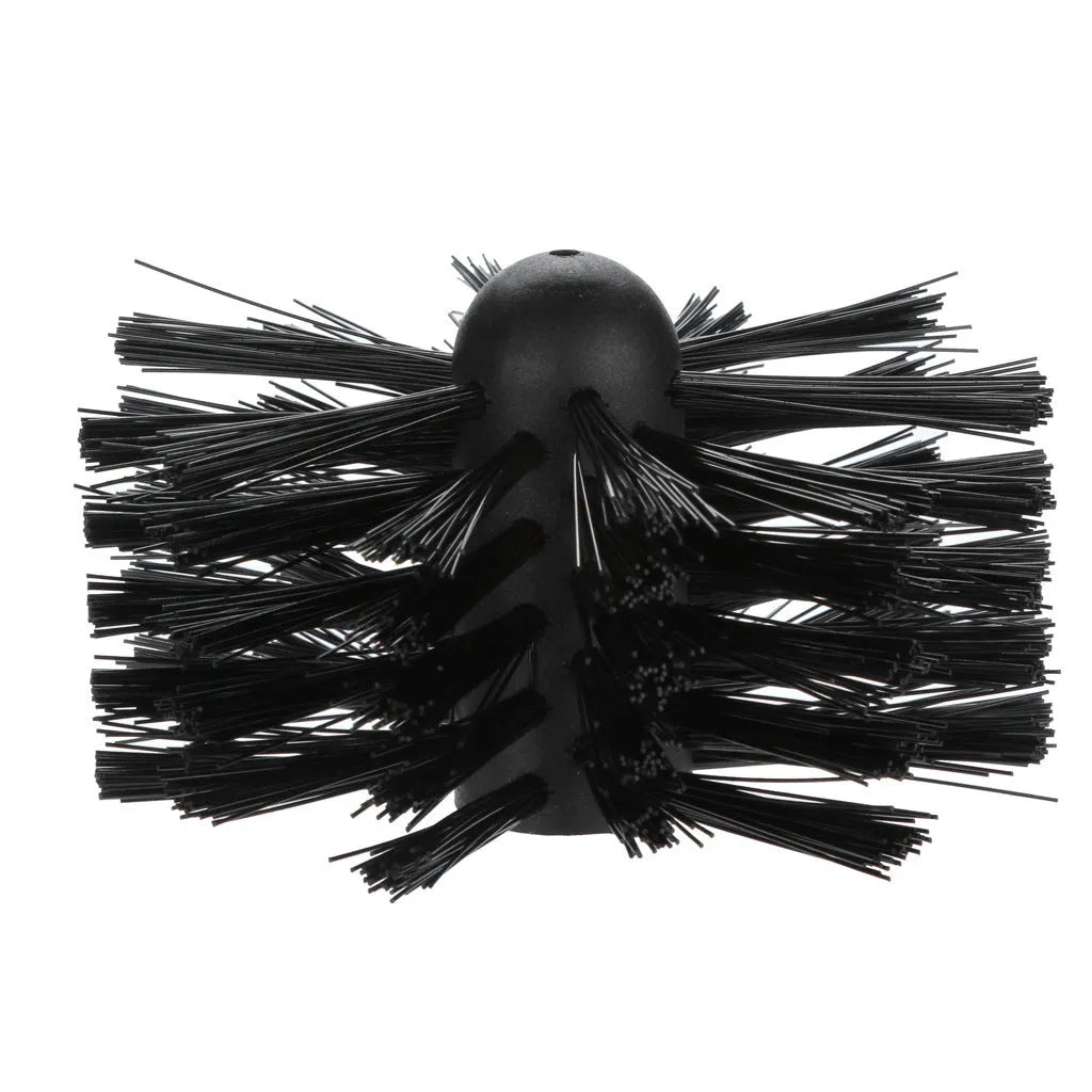 600mm long flexible chimney cleaning brush with nylon bristles for dryer ducts and range hoods.
