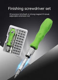 32-in-1 precision screwdriver set with multiple bits for mobile phone and electronics repair