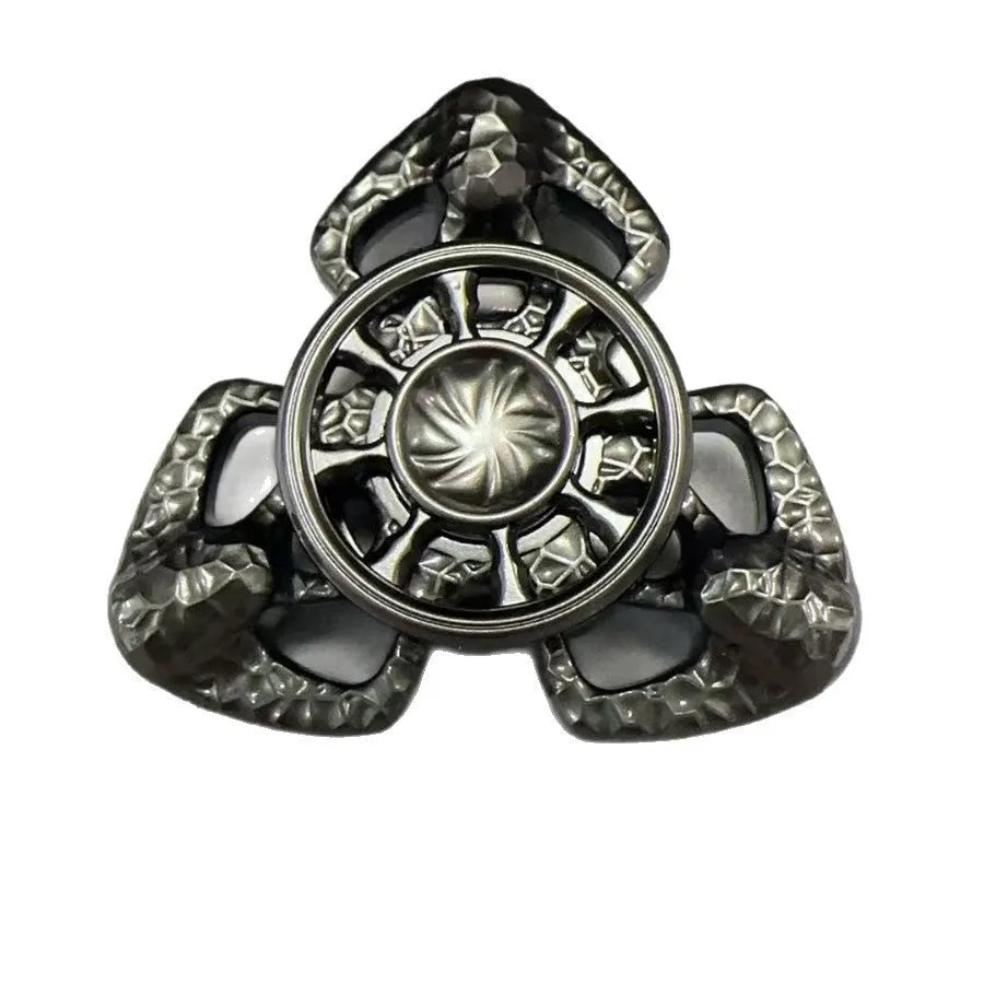 Flame butterfly alloy rotating fingertip gyro pressure reduction toy in colourful and grey options