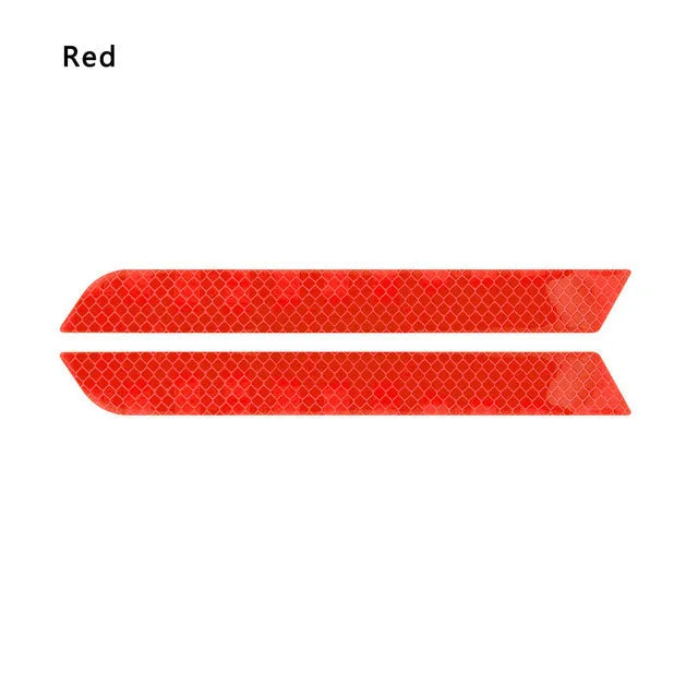 Car rear bumper reflective sticker PET film light bar red single chip 21.5x2.5cm