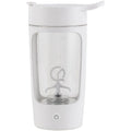 Portable USB blender with 650ml automatic mixing cup in black, blue, pink, or white colours