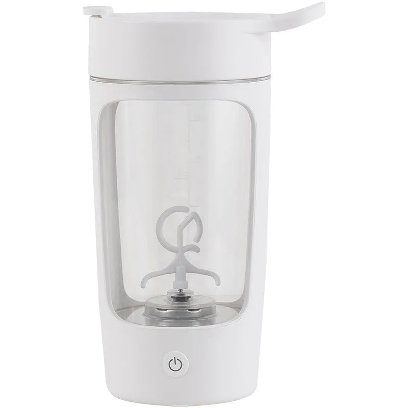 Portable USB blender with 650ml automatic mixing cup in black, blue, pink, or white colours