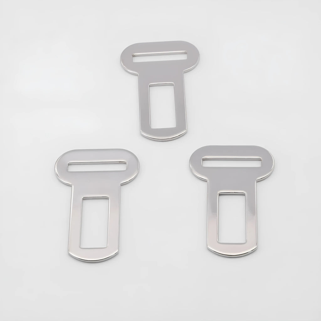 26mm silvery metal pet safety buckle for car seat belt and leash connections