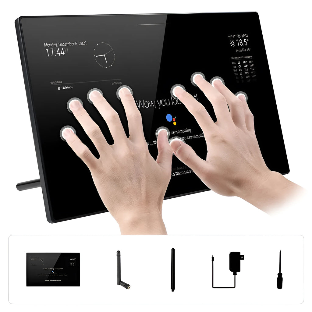 13.3-inch integrated CM4 computer voice assistant touch display screen with ABS plastic housing