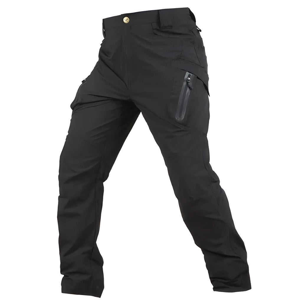 Male army fan special forces quick-drying pants in khaki colour, 97% cotton 3% spandex, with ergonomic knees and YKK zipper