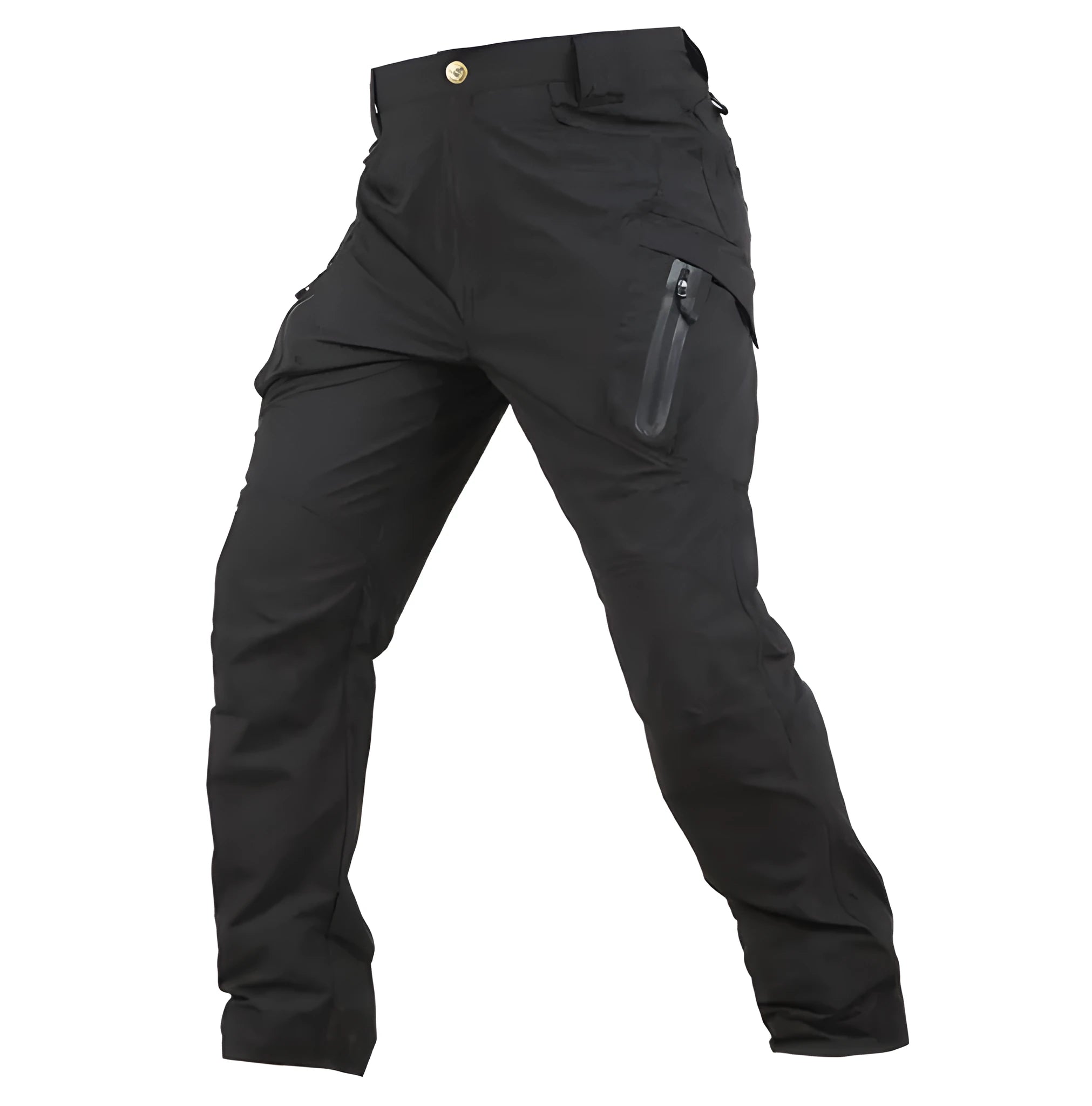 Male army fan special forces quick-drying pants in khaki colour, 97% cotton 3% spandex, with ergonomic knees and YKK zipper