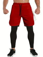 Polyester fibre fitness training running cycling bottoming pants in Army Green, loose fit, side view on mannequin